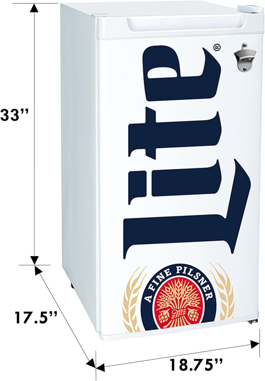 Miller Lite 3.2 Cu Ft Compact Fridge - Image 2